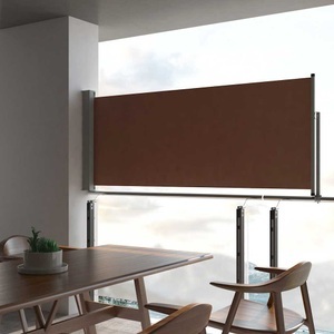 Diverse Hardware, Ausziehbare Seitenmarkise 100x300 cm Braun, 
