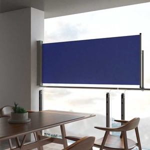 Diverse Hardware, Ausziehbare Seitenmarkise 100x300 cm Blau, vidaXL Ausziehbare Seitenmarkise 100x300 cm Blau