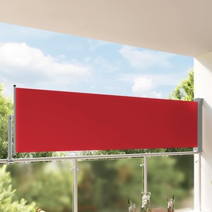 Diverse Hardware, Ausziehbare Seitenmarkise 100x300 cm Rot