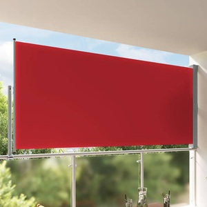 Diverse Hardware, Ausziehbare Seitenmarkise 160x300 cm Rot