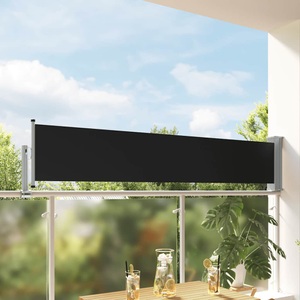 vidaXL, vidaXL Ausziehbare Seitenmarkise 60×300 cm Schwarz