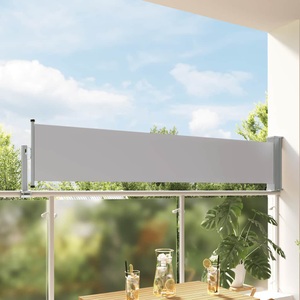 vidaXL, vidaXL Ausziehbare Seitenmarkise 60×300 cm Grau
