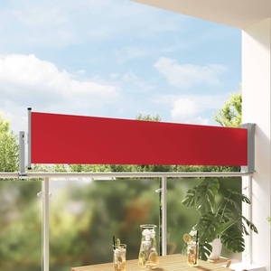 vidaXL, vidaXL Ausziehbare Seitenmarkise 60×300 cm Rot