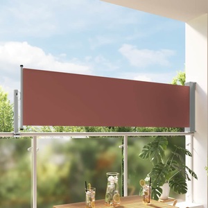 vidaXL, vidaXL Ausziehbare Seitenmarkise 80×300 cm Braun