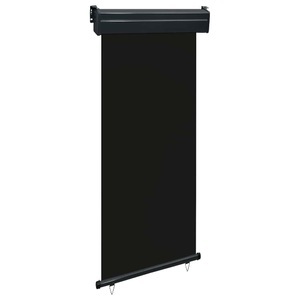 vidaXL, vidaXL Balkon-Seitenmarkise 80 × 250 cm Schwarz
