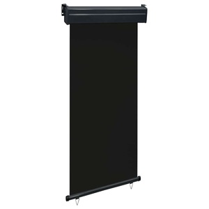 vidaXL, vidaXL Balkon-Seitenmarkise 100 × 250 cm Schwarz