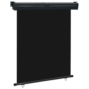 vidaXL, vidaXL Balkon-Seitenmarkise 140 × 250 cm Schwarz