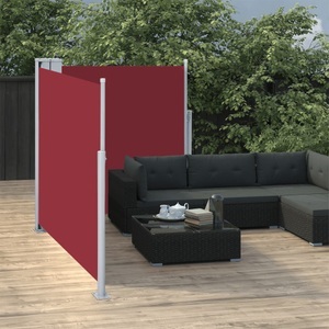 Diverse Hardware, Ausziehbare Seitenmarkise Rot 100 x 600 cm, vidaXL Ausziehbare Seitenmarkise Rot 100 x 600 cm