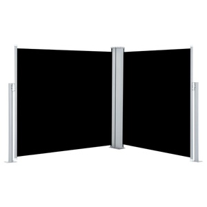 Diverse Hardware, Ausziehbare Seitenmarkise Schwarz 120 x 600 cm, vidaXL Ausziehbare Seitenmarkise Schwarz 120 x 600 cm