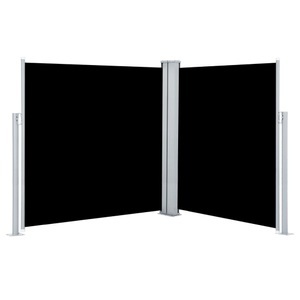 Diverse Hardware, Ausziehbare Seitenmarkise Schwarz 140 x 600 cm, vidaXL Ausziehbare Seitenmarkise Schwarz 140 x 600 cm