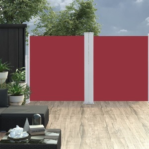 Diverse Hardware, Ausziehbare Seitenmarkise Rot 140 x 600 cm, vidaXL Ausziehbare Seitenmarkise Rot 140 x 600 cm