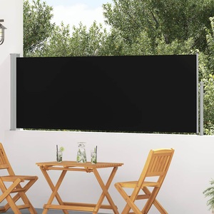 vidaXL, vidaXL Ausziehbare Seitenmarkise 100×300 cm Schwarz