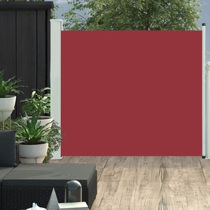 Diverse Hardware, Ausziehbare Seitenmarkise 100x300 cm Rot, vidaXL Ausziehbare Seitenmarkise 100x300 cm Rot