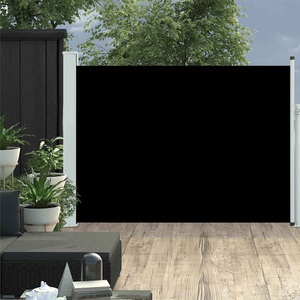vidaXL, vidaXL Ausziehbare Seitenmarkise 100×500 cm Schwarz, vidaXL Ausziehbare Seitenmarkise 100×500 cm Schwarz