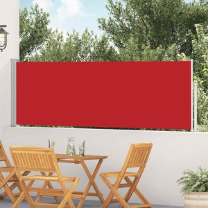 vidaXL, vidaXL Ausziehbare Seitenmarkise 100×500 cm Rot