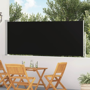 vidaXL, vidaXL Ausziehbare Seitenmarkise 120×500 cm Schwarz