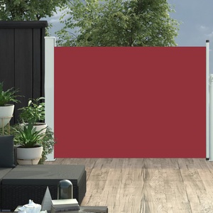 vidaXL, vidaXL Ausziehbare Seitenmarkise 120×500 cm Rot, vidaXL Ausziehbare Seitenmarkise 120×500 cm Rot