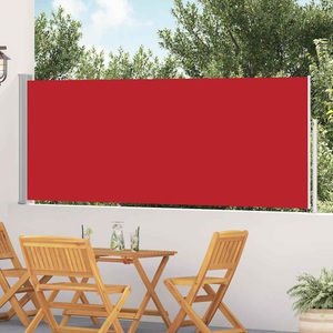 vidaXL, vidaXL Ausziehbare Seitenmarkise 120×500 cm Rot