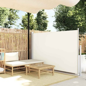 vidaXL, vidaXL Ausziehbare Seitenmarkise 140×500 cm Creme