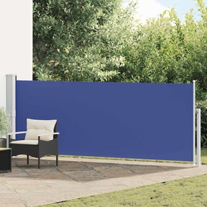 vidaXL, vidaXL Ausziehbare Seitenmarkise 140×500 cm Blau