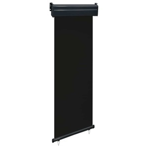 vidaXL, vidaXL Balkon-Seitenmarkise 60 × 250 cm Schwarz