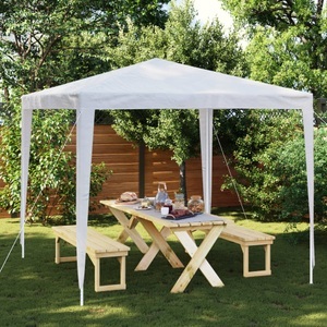 vidaXL, vidaXL Partyzelt 2,5 x 2,5 m Weiß, vidaXL Partyzelt 2,5 x 2,5 m Weiß