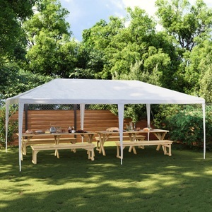 vidaXL, vidaXL Partyzelt 4 x 6 m Weiß, VidaXL - Partyzelt polyethylen, One Size, Weiss