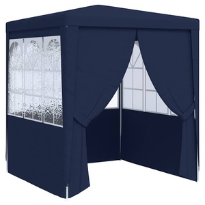 vidaXL, vidaXL Profi-Partyzelt mit Seitenwänden 2×2m Blau 90 g/m²