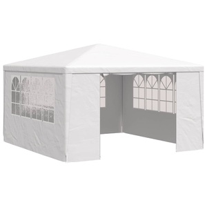 vidaXL, vidaXL Profi-Partyzelt mit Seitenwänden 4×4 m Weiß 90 g/m², vidaXL Profi-Partyzelt mit Seitenwänden 4×4 m Weiß 90 g/m²
