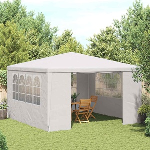 vidaXL, vidaXL Profi-Partyzelt mit Seitenwänden 4×4 m Weiß 90 g/m²