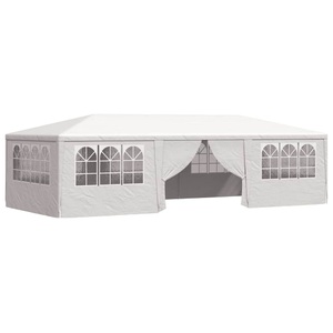 vidaXL, vidaXL Profi-Partyzelt mit Seitenwänden 4×9 m Weiß 90 g/m²