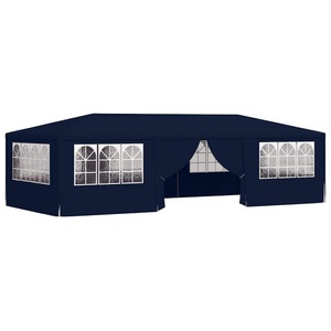 vidaXL, vidaXL Profi-Partyzelt mit Seitenwänden 4×9 m Blau 90 g/m²