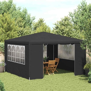 vidaXL, vidaXL Profi-Partyzelt mit Seitenwänden 4×4 m Anthrazit 90 g/m²