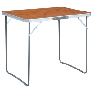 Diverse Hardware, Klappbarer Campingtisch mit Metallrahmen 80 x 60 cm