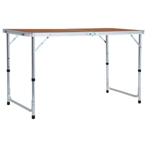 Diverse Hardware, Klappbarer Campingtisch Aluminium 120 x 60 cm, vidaXL Klappbarer Campingtisch Aluminium 120 x 60 cm