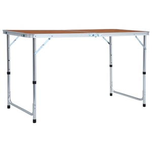 Diverse Hardware, Klappbarer Campingtisch Aluminium 120 x 60 cm