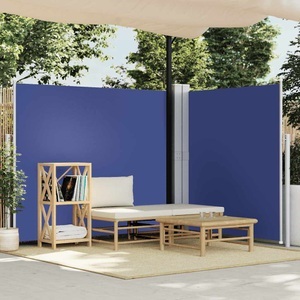 Diverse Hardware, Ausziehbare Seitenmarkise Blau 160 x 600 cm