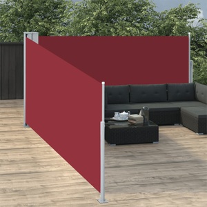 Diverse Hardware, Ausziehbare Seitenmarkise Rot 100 x 1000 cm