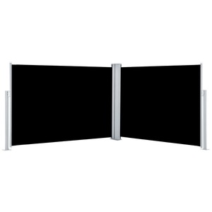 Diverse Hardware, Ausziehbare Seitenmarkise Schwarz 120 x 1000 cm, vidaXL Ausziehbare Seitenmarkise Schwarz 120 x 1000 cm