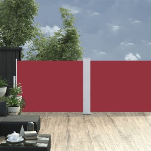 Diverse Hardware, Ausziehbare Seitenmarkise Rot 120 x 1000 cm, vidaXL Ausziehbare Seitenmarkise Rot 120 x 1000 cm