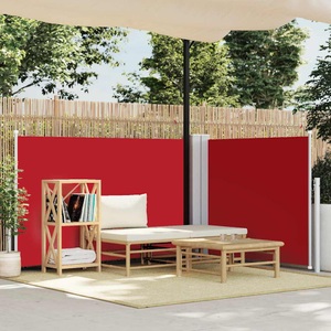 Diverse Hardware, Ausziehbare Seitenmarkise Rot 120 x 1000 cm