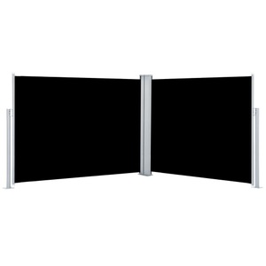 Diverse Hardware, Ausziehbare Seitenmarkise Schwarz 140 x 1000 cm, vidaXL Ausziehbare Seitenmarkise Schwarz 140 x 1000 cm