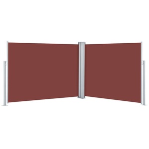 Diverse Hardware, Ausziehbare Seitenmarkise Braun 140 x 1000 cm, vidaXL Ausziehbare Seitenmarkise Braun 140 x 1000 cm