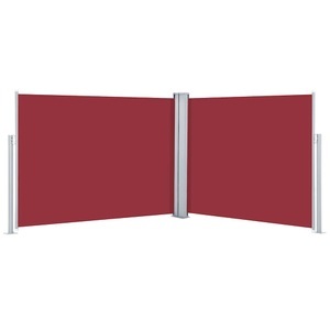 Diverse Hardware, Ausziehbare Seitenmarkise Rot 140 x 1000 cm, vidaXL Ausziehbare Seitenmarkise Rot 140 x 1000 cm