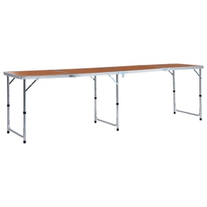 Diverse Hardware, Klappbarer Campingtisch Aluminium 240 x 60 cm, vidaXL Klappbarer Campingtisch Aluminium 240 x 60 cm