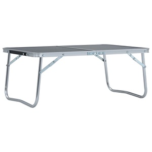 Diverse Hardware, Klappbarer Campingtisch Grau Aluminium 60 x 40 cm, vidaXL Klappbarer Campingtisch Grau Aluminium 60 x 40 cm