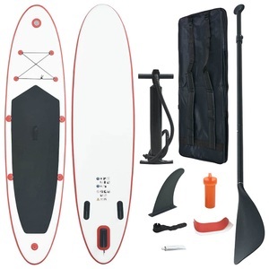 vidaXL, vidaXL Stand Up Paddle Surfboard SUP Aufblasbar Rot und Weiß, vidaXL Stand Up Paddle Surfboard SUP Aufblasbar Rot und Weiß
