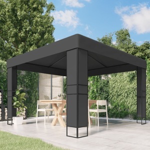 Diverse Hardware, Pavillon mit Doppeldach 3 x 3 m Anthrazit