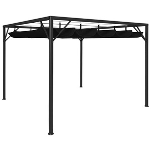 vidaXL, vidaXL Gartenpavillon mit ausziehbarem Dach 3×3 m Anthrazit