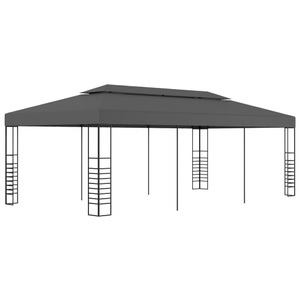 Diverse Hardware, Gartenpavillon 3x6 m Anthrazit, vidaXL Gartenpavillon 3x6 m Anthrazit